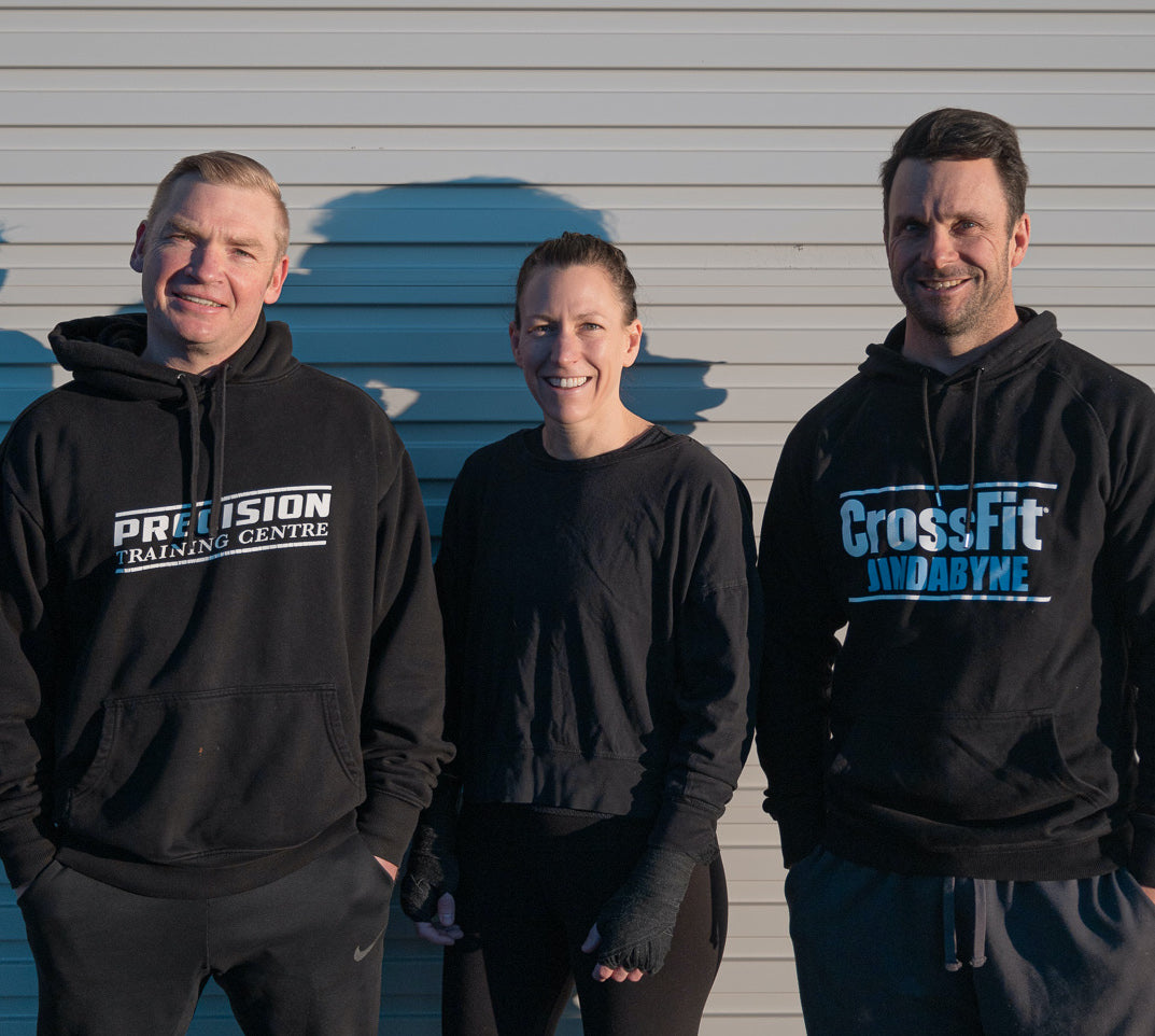 Jindabyne Crossfit Coaches outside of Precision Training Centre