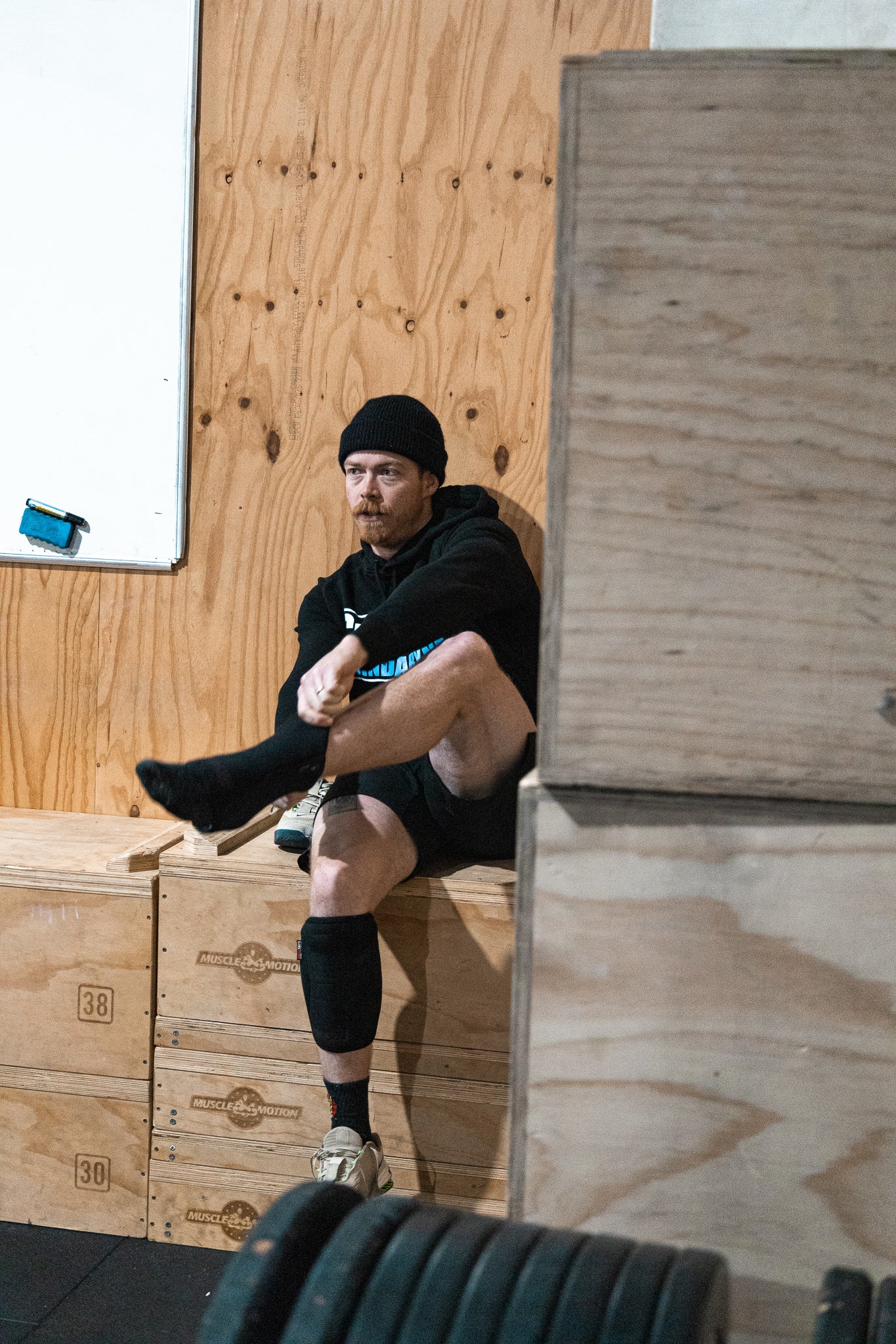 Athlete preparing for a Crossfit session in Jindabyne