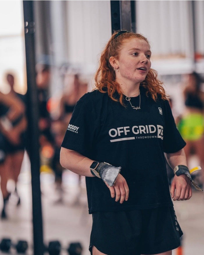 Crossfit Athlete performing a workout at Precision Training Centre