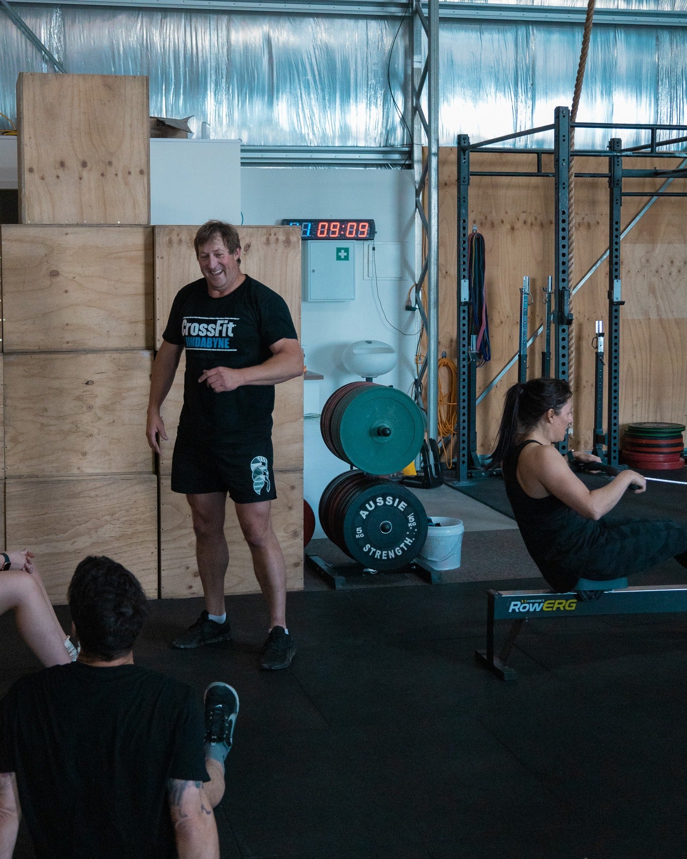 Jindabyne Crossfit Athletes enjoying a Crossfit class in Precision Training Centre